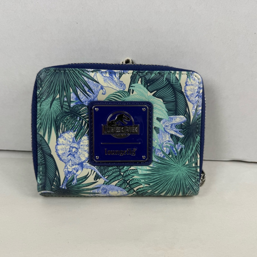 Loungefly Jurassic Park Palm Frond Zip Wallet - Picture 5 of 6